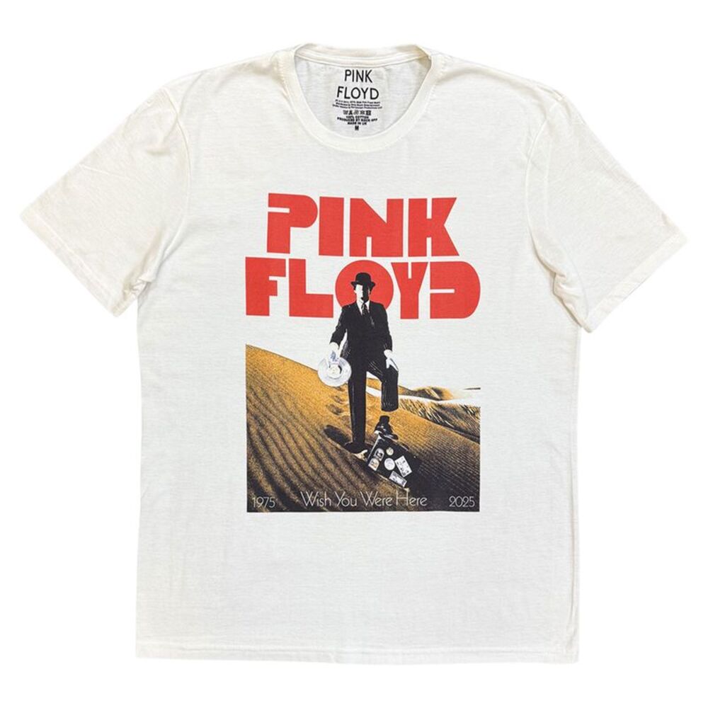Pink Floyd Unisex Adult Invisible Man T-Shirt / White